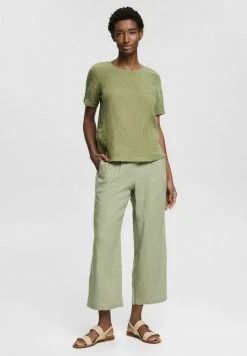 Esprit Damen MIT VERKÜRZTEM BEIN - Stoffhose - Light Khaki -Esprit Verkäufe 2024 fb3ff1449516422da5ebfa91606bc659