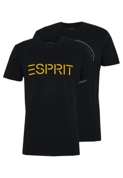 Esprit Herren 2 PACK - T-Shirt Print - Black