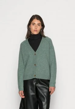 Esprit Damen BUTTONED CARDIGAN - Strickjacke - Dusty Green
