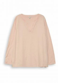 Esprit Damen CURVY - Langarmshirt - Nude