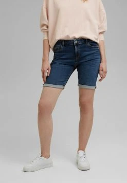 Esprit Damen Jeans Shorts - Blue Medium Washed