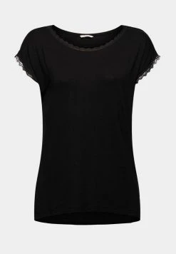Esprit Damen PYJAMA - Nachtwäsche Shirt - Black -Esprit Verkäufe 2024 ff805a15dbf54dab88e733cefb8a10c7