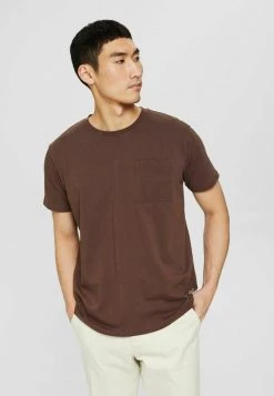 Esprit Herren T-Shirt Basic - Dark Brown